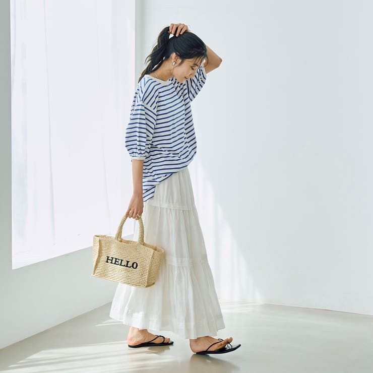 レタード刺繍ペーパートートバッグ | coen【women】 | 詳細画像4 