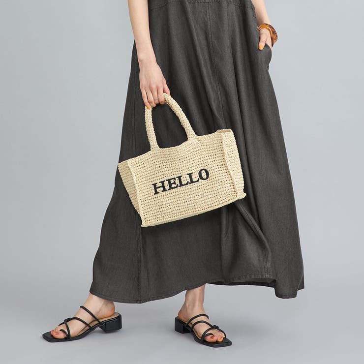 レタード刺繍ペーパートートバッグ | coen【women】 | 詳細画像8 