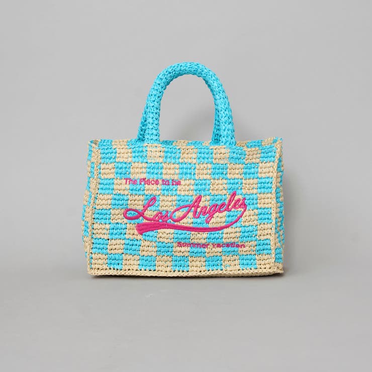 LT.BLUE | レタード刺繍ペーパートートバッグ | coen【women】