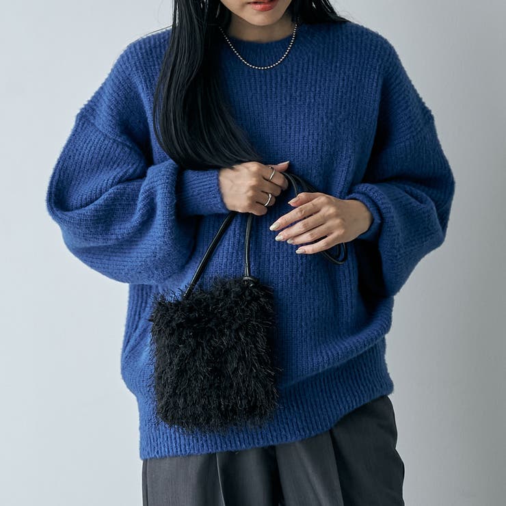 BLACK | フェイクファーミニポシェット | coen【women】