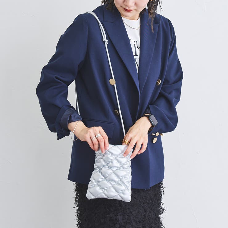 SILVER | レザーライクミニショルダーバッグT | coen【women】