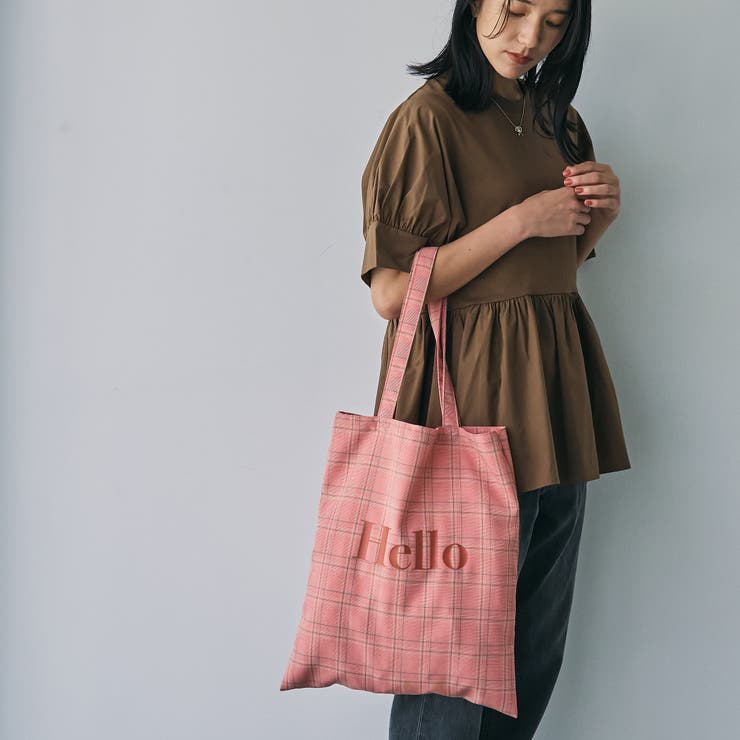 HELLOロゴトートバッグ[品番：COEW0006060]｜coen【women】（コーエン