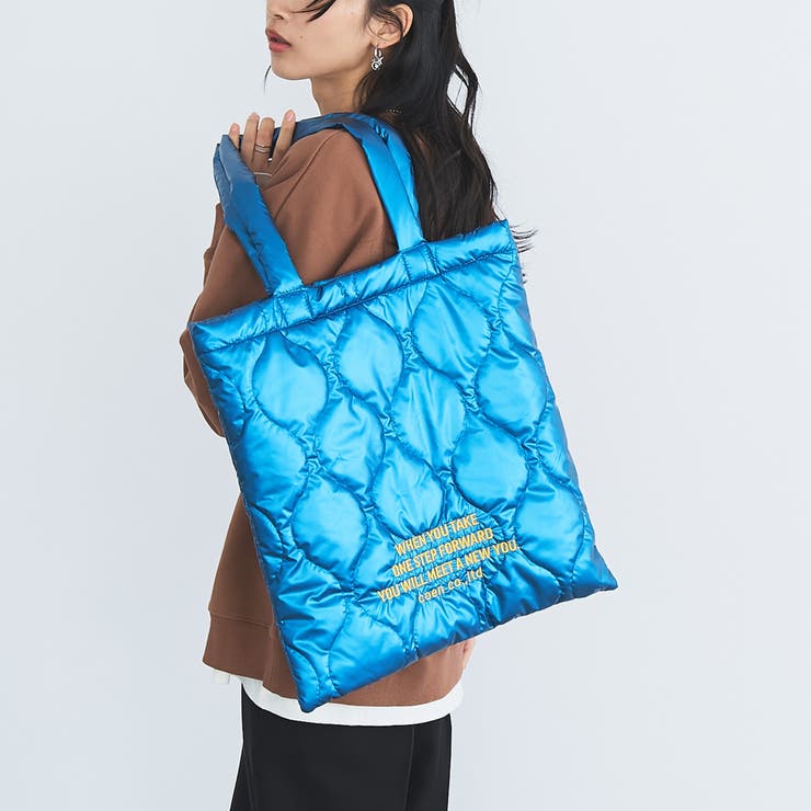 ロゴ刺繍キルトトートバッグ[品番：COEW0006319]｜coen【women