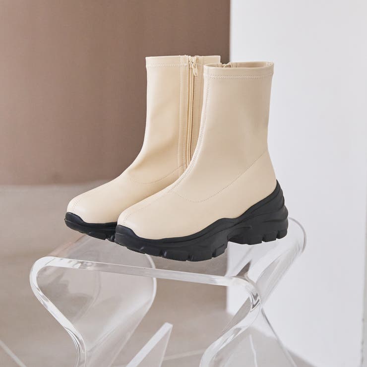 OFF WHITE | やわらかスニーカーブーツ | coen【women】