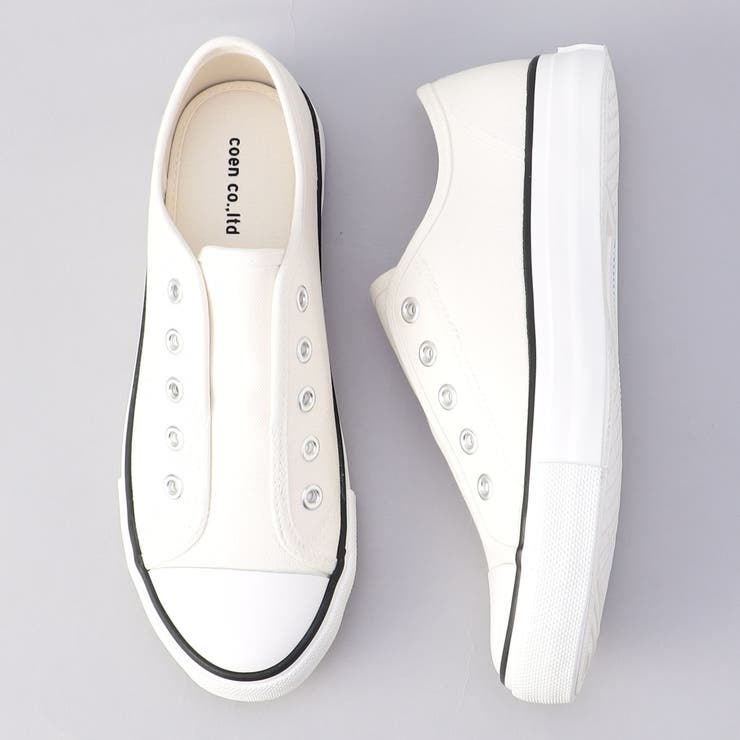 キャンバススリッポン（WEB限定サイズあり） | coen【women】 | 詳細画像4 