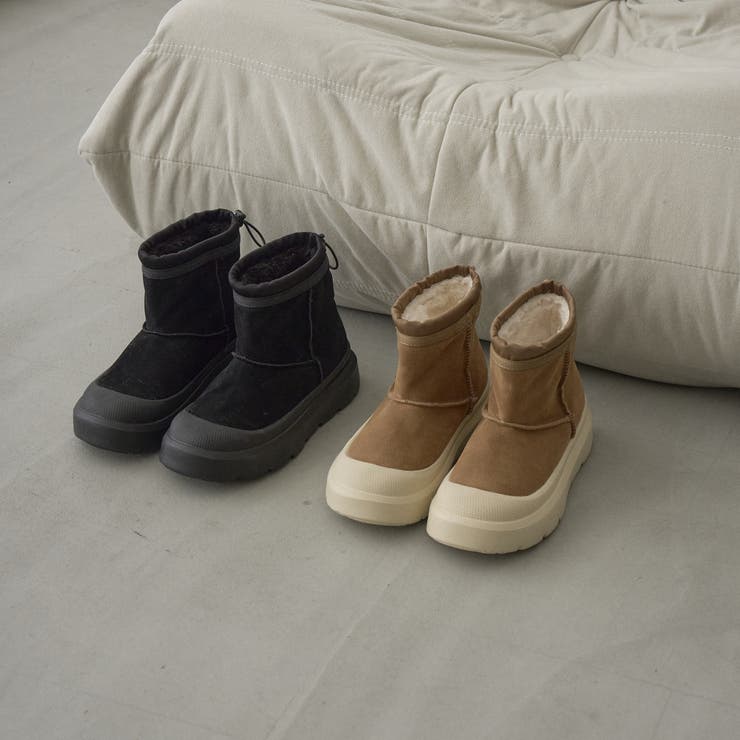 TOECAP ムートンライクショートブーツ | coen【women】 | 詳細画像2 