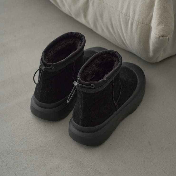 TOECAP ムートンライクショートブーツ | coen【women】 | 詳細画像3 
