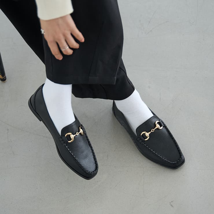 BLACK | 【定番・新色追加】やみつきビットローファー（WEB限定サイズ） | coen【women】