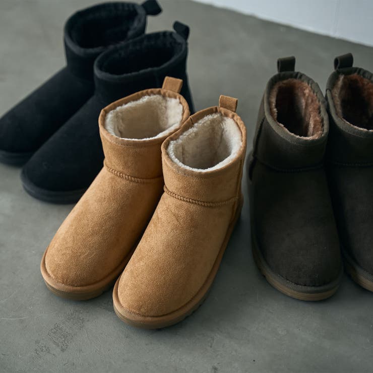 Parknik＞フェイクムートンショートブーツ[品番：COEW0006591]｜coen