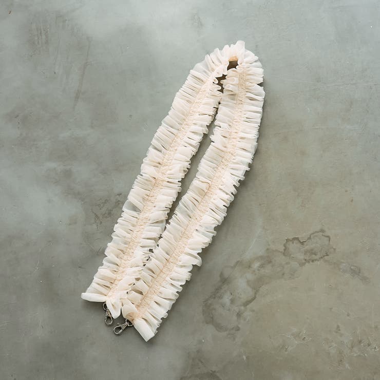 OFF WHITE | チュールフリルストラップ | coen【women】