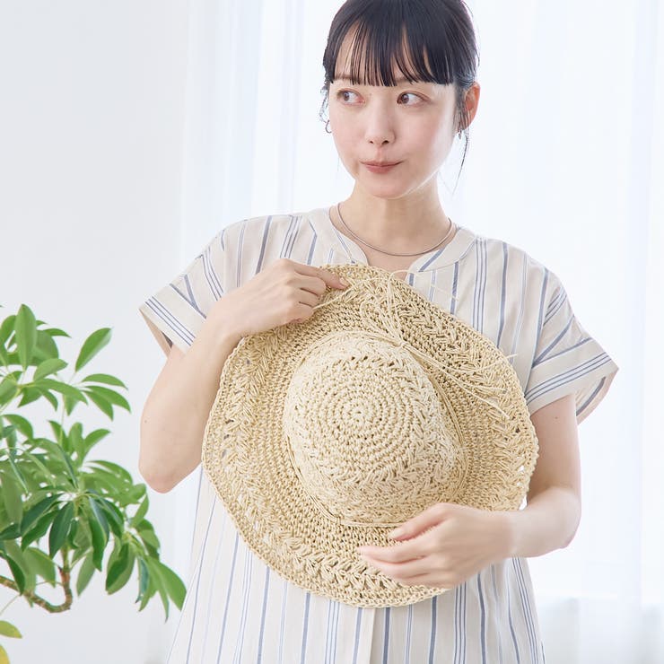 つば広 リボンつき雑材ハット | coen【women】 | 詳細画像3 