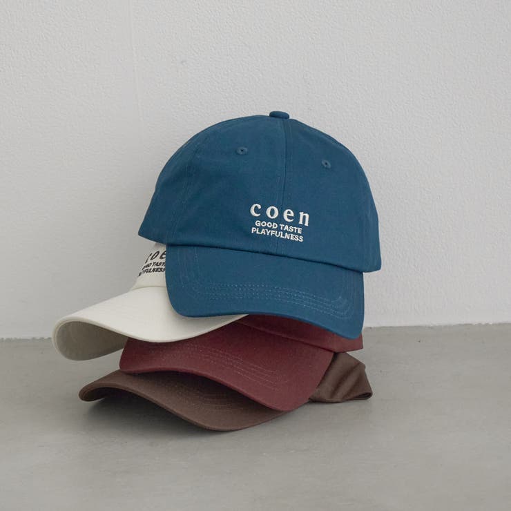 TURQUOISE | 【再入荷/新色登場】coen（コーエン）ロゴ刺繍キャップ | coen【women】