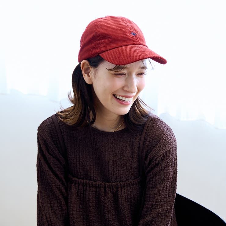 RED | 【POLO BCS（ポロ・ビーシーエス）別注】コーデュロイキャップ | coen【women】