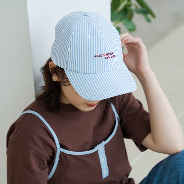 サッカーストライプロゴ刺繍キャップ | coen【women】 | 詳細画像2 