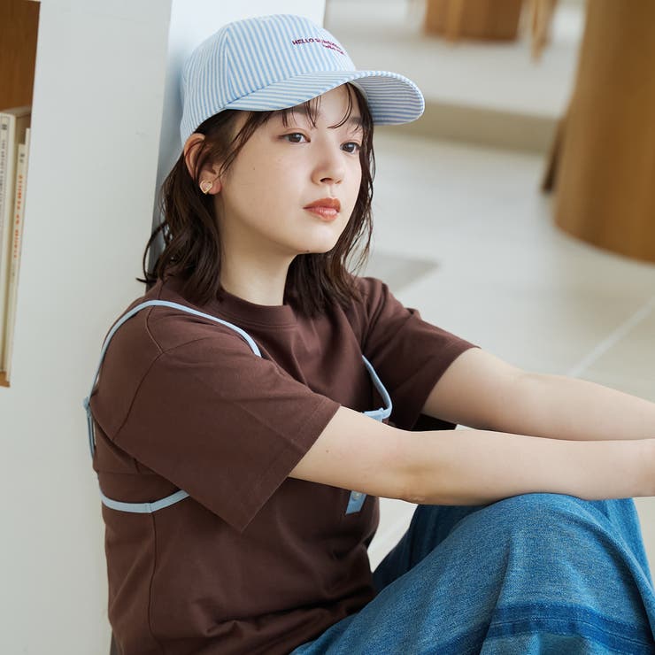 サッカーストライプロゴ刺繍キャップ | coen【women】 | 詳細画像3 