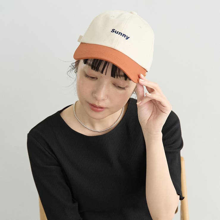 NATURAL | 配色デザイン ロゴ刺繍ツートーンキャップ | coen【women】