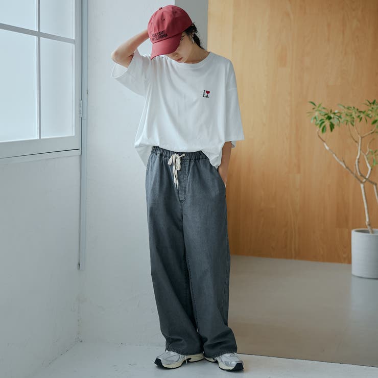 【I LOVE LA（アイラブエルエー）】ロゴ刺繍 ツイル6パネルキャップ | coen【women】 | 詳細画像12 