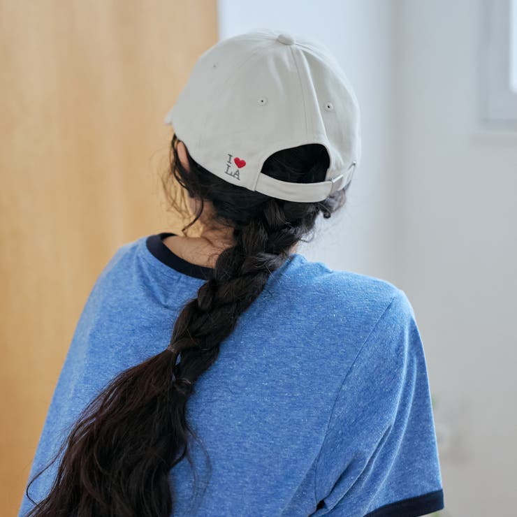 【I LOVE LA（アイラブエルエー）】ロゴ刺繍 ツイル6パネルキャップ | coen【women】 | 詳細画像3 