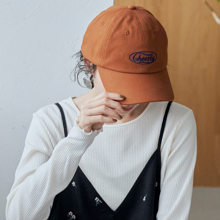 MD.BROWN | オーバルロゴ配色刺繍 6パネルキャップ | coen【women】