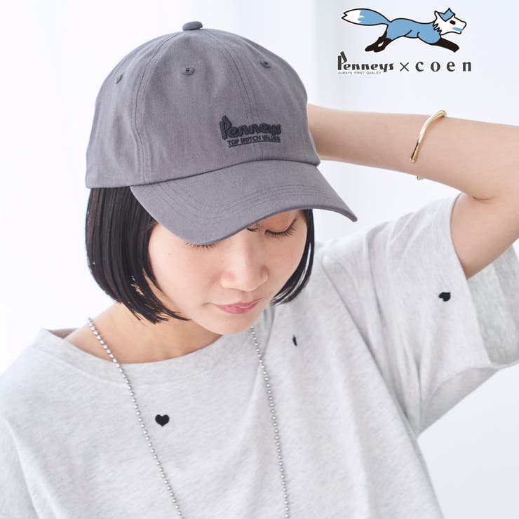 DK.GRAY | Penneys（ぺニーズ）別注 ワンポイントロゴ刺繍キャップ | coen【women】