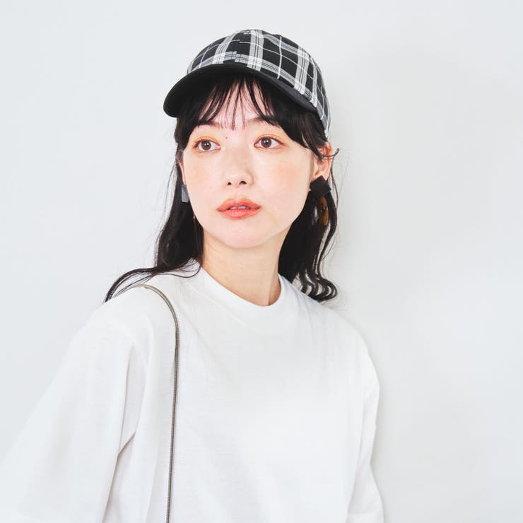 NAVY】コンビチェックキャップ[品番：COEW0003215]｜coen【women