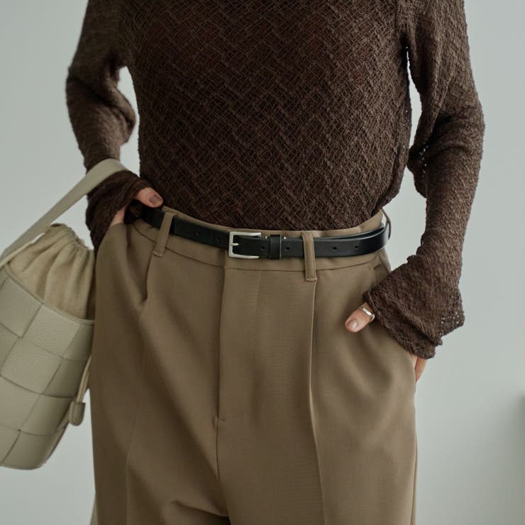 BLACK | 栃木レザーベルト20ｍｍ | coen【women】