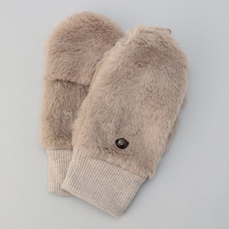 BEIGE | 2wayファーライクミトン | coen【women】