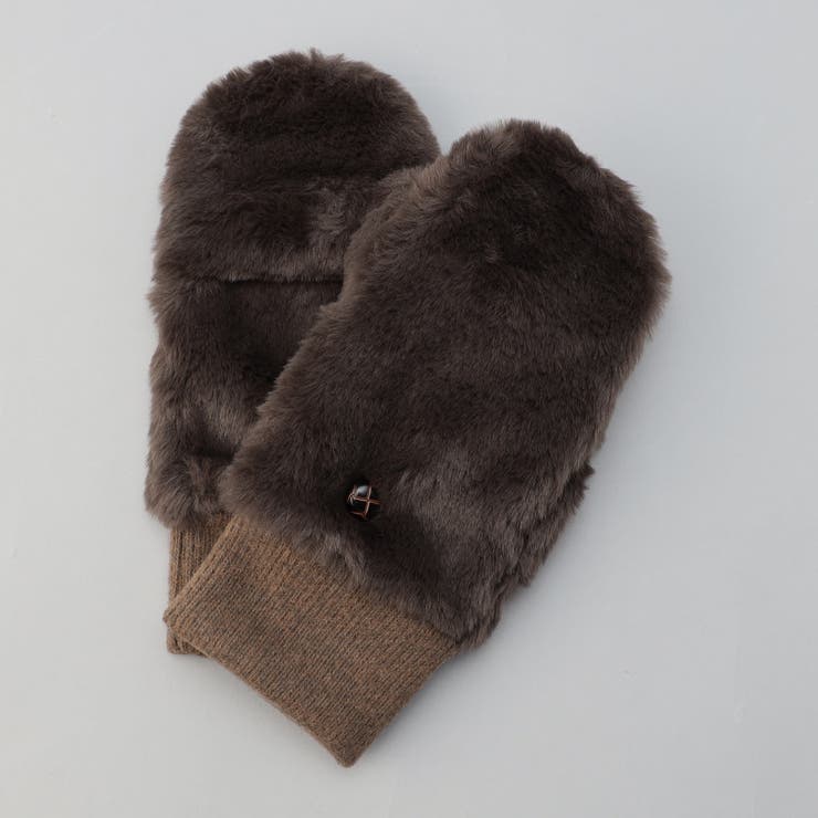 DK.BROWN | 2wayファーライクミトン | coen【women】