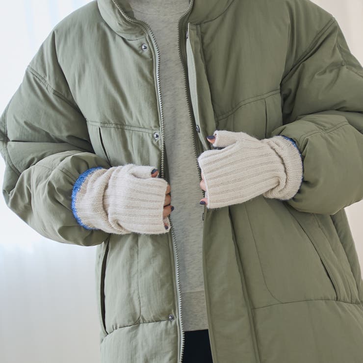 配色ラインリブアームウォーマー | coen【women】 | 詳細画像2 