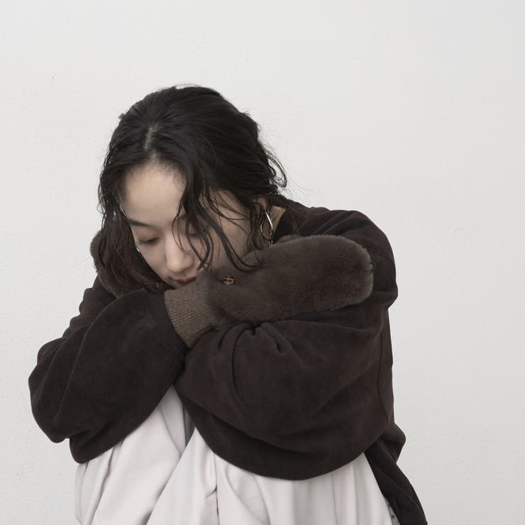 DK.BROWN | 2wayファーライクミトン | coen【women】