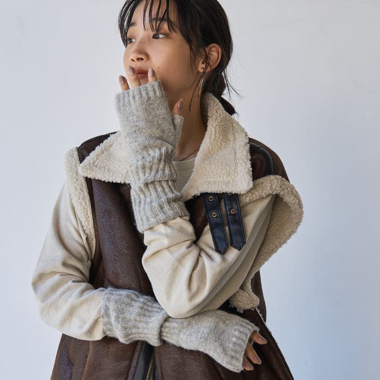 リブアームウォーマー | coen【women】 | 詳細画像3 