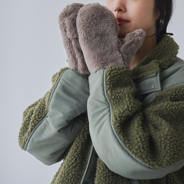 フェイクファーミトン | coen【women】 | 詳細画像5 