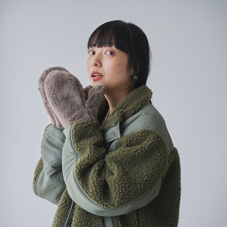 フェイクファーミトン | coen【women】 | 詳細画像7 