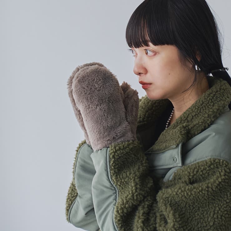 MOCA | フェイクファーミトン | coen【women】