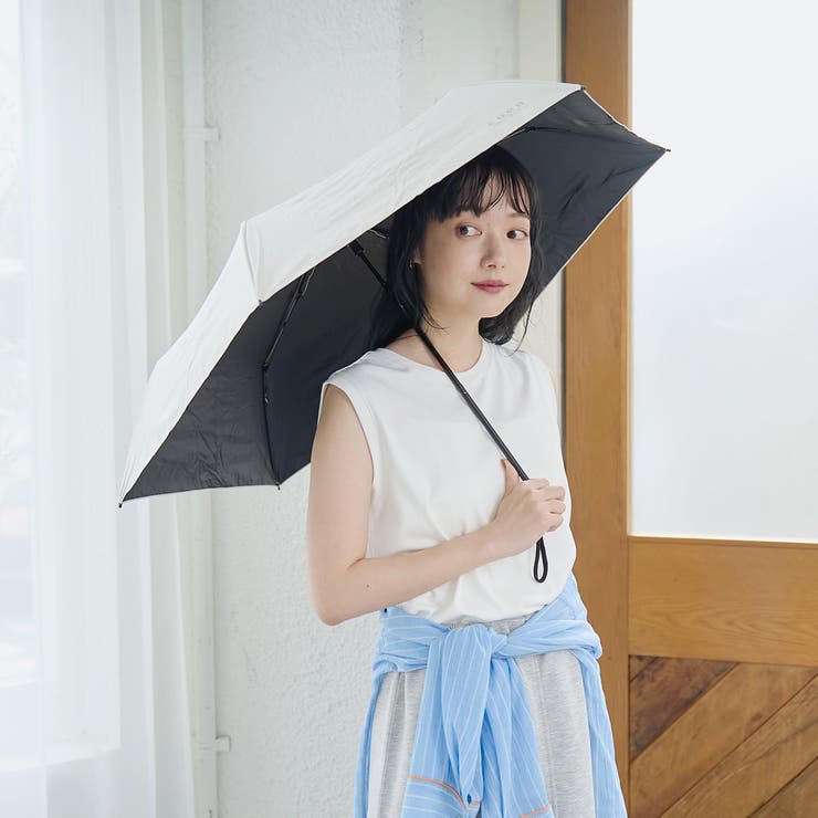 OFF WHITE | 【PROTECT U】晴雨兼用 折り畳み日傘（50cm） | coen【women】