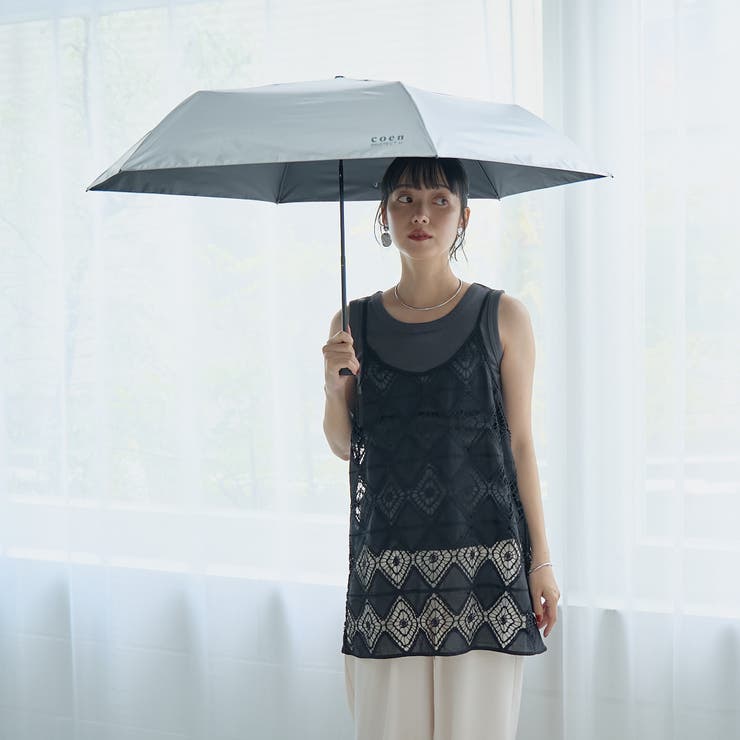 SILVER | 【PROTECT U】晴雨兼用 折り畳み日傘 （55cm） | coen【women】