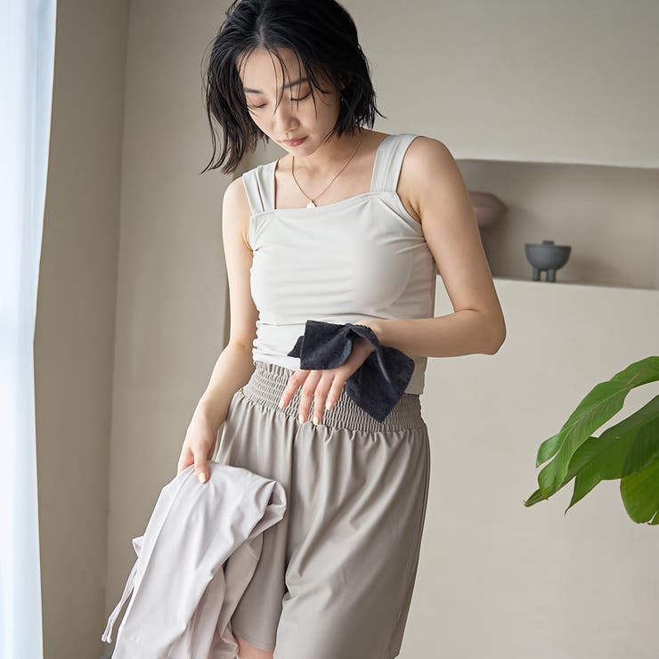 BEIGE | 【4点セット/WEB限定】シュシュ付きアソートスイムウエア（UVカット） | coen【women】