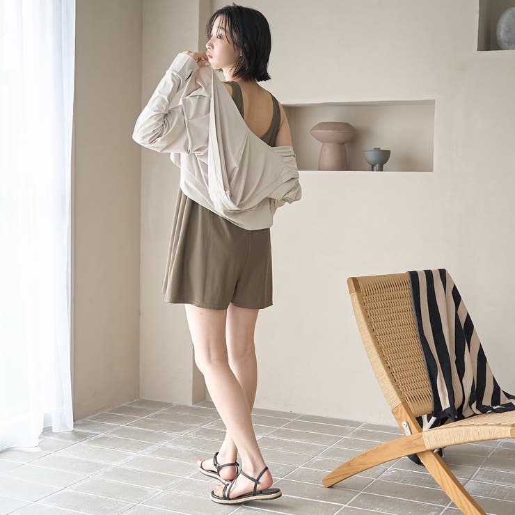 【2点セット WEB限定】オールインワン＋ラッシュガード スイムウエア（UVカッ… | coen【women】 | 詳細画像20 