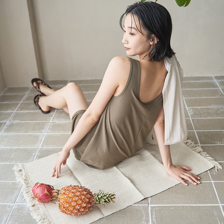 【2点セット WEB限定】オールインワン＋ラッシュガード スイムウエア（UVカッ… | coen【women】 | 詳細画像38 