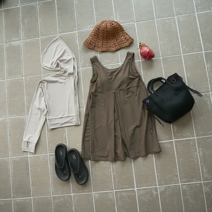 【2点セット WEB限定】オールインワン＋ラッシュガード スイムウエア（UVカッ… | coen【women】 | 詳細画像40 