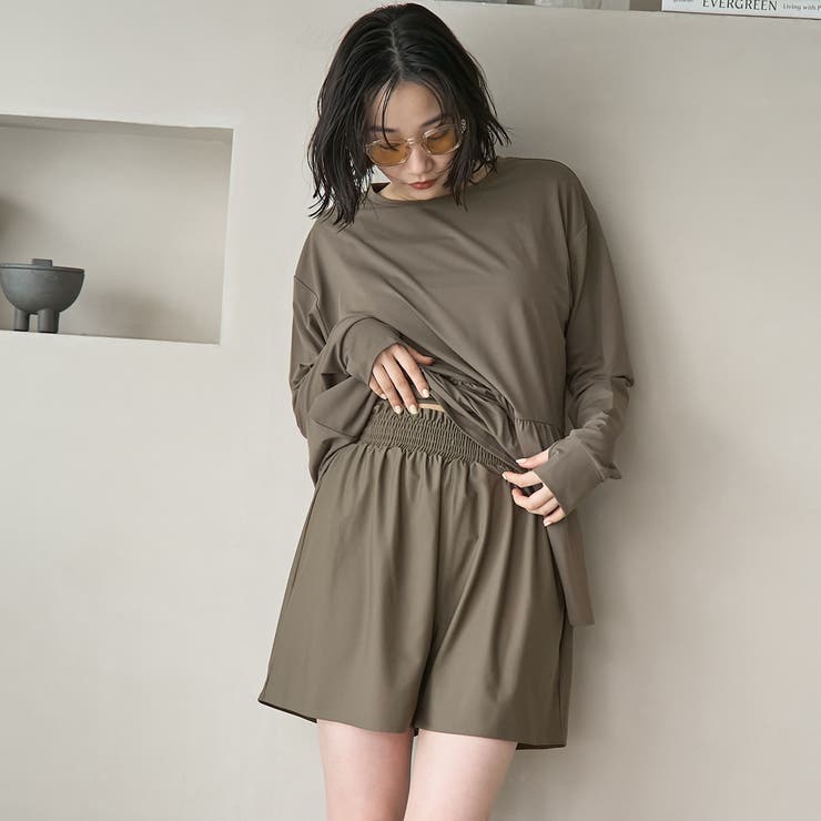 【2点セット WEB限定】ペプラムラッシュガード＋ショートパンツ スイムウエア（… | coen【women】 | 詳細画像24 
