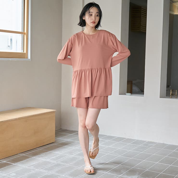 【2点セット WEB限定】ペプラムラッシュガード＋ショートパンツ スイムウエア（… | coen【women】 | 詳細画像33 