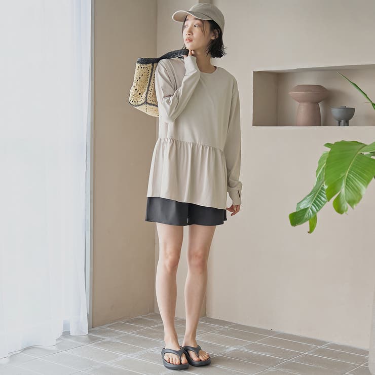 【2点セット WEB限定】ペプラムラッシュガード＋ショートパンツ スイムウエア（… | coen【women】 | 詳細画像5 