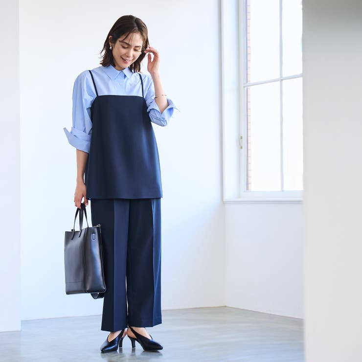 【RONEL】ストレッチタックワイドパンツ(セットアップ対応可能) | coen【women】 | 詳細画像10 