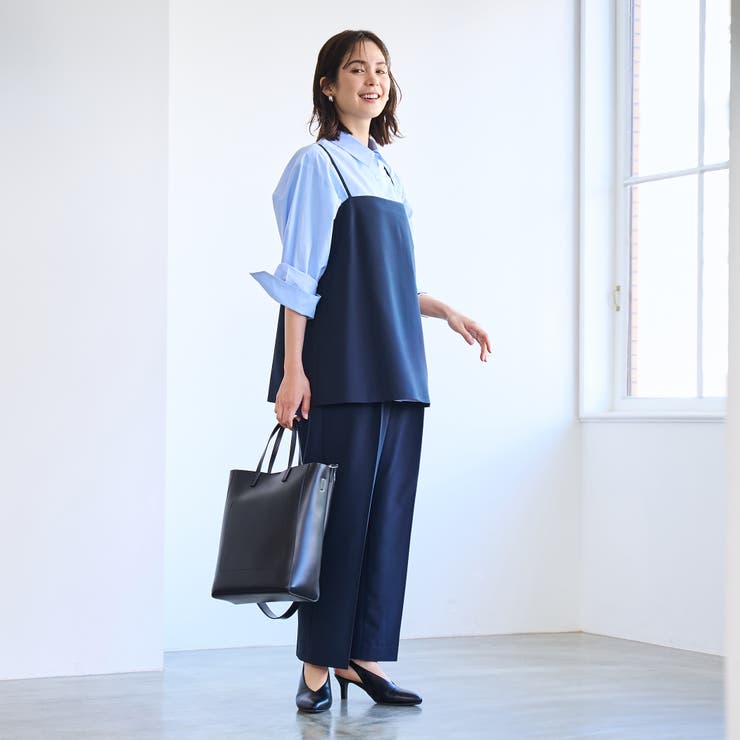 【RONEL】ストレッチタックワイドパンツ(セットアップ対応可能) | coen【women】 | 詳細画像11 
