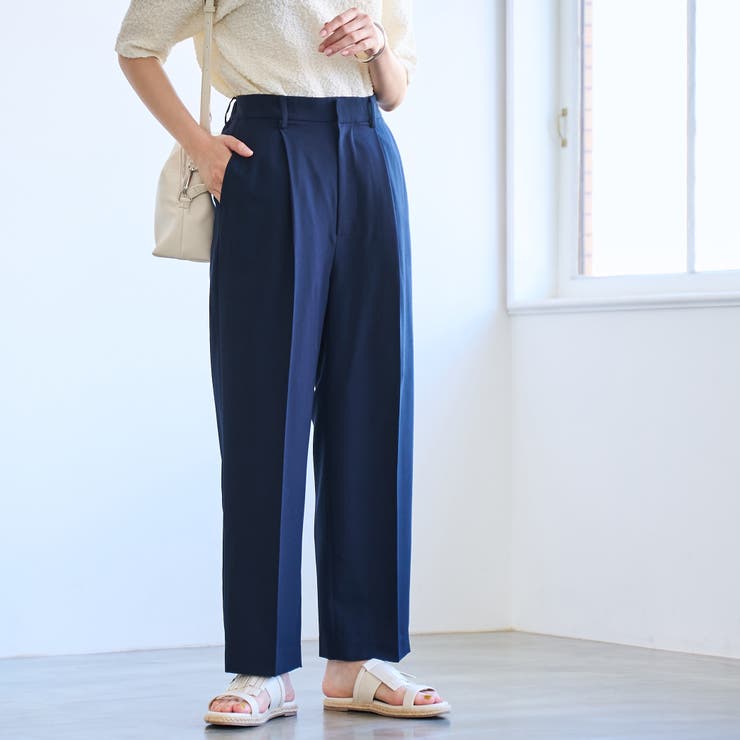 【RONEL】ストレッチタックワイドパンツ(セットアップ対応可能) | coen【women】 | 詳細画像2 