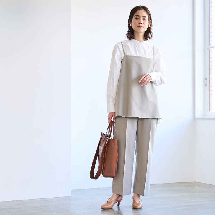 【RONEL】ストレッチタックワイドパンツ(セットアップ対応可能) | coen【women】 | 詳細画像20 