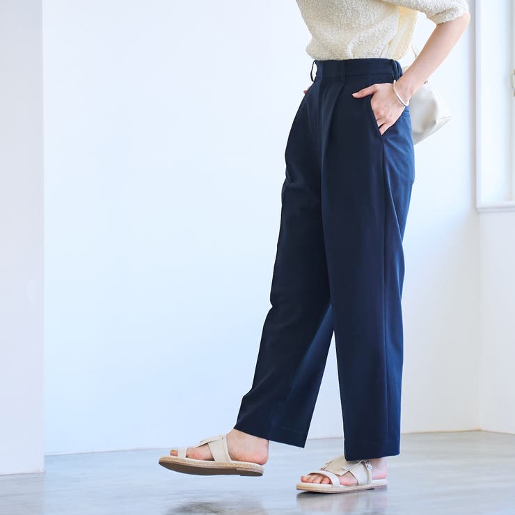 【RONEL】ストレッチタックワイドパンツ(セットアップ対応可能) | coen【women】 | 詳細画像3 