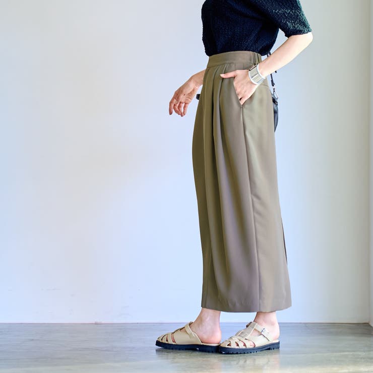 【RONEL】ダブルクロスタックスカート | coen【women】 | 詳細画像2 