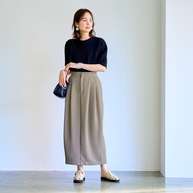 【RONEL】ダブルクロスタックスカート | coen【women】 | 詳細画像8 